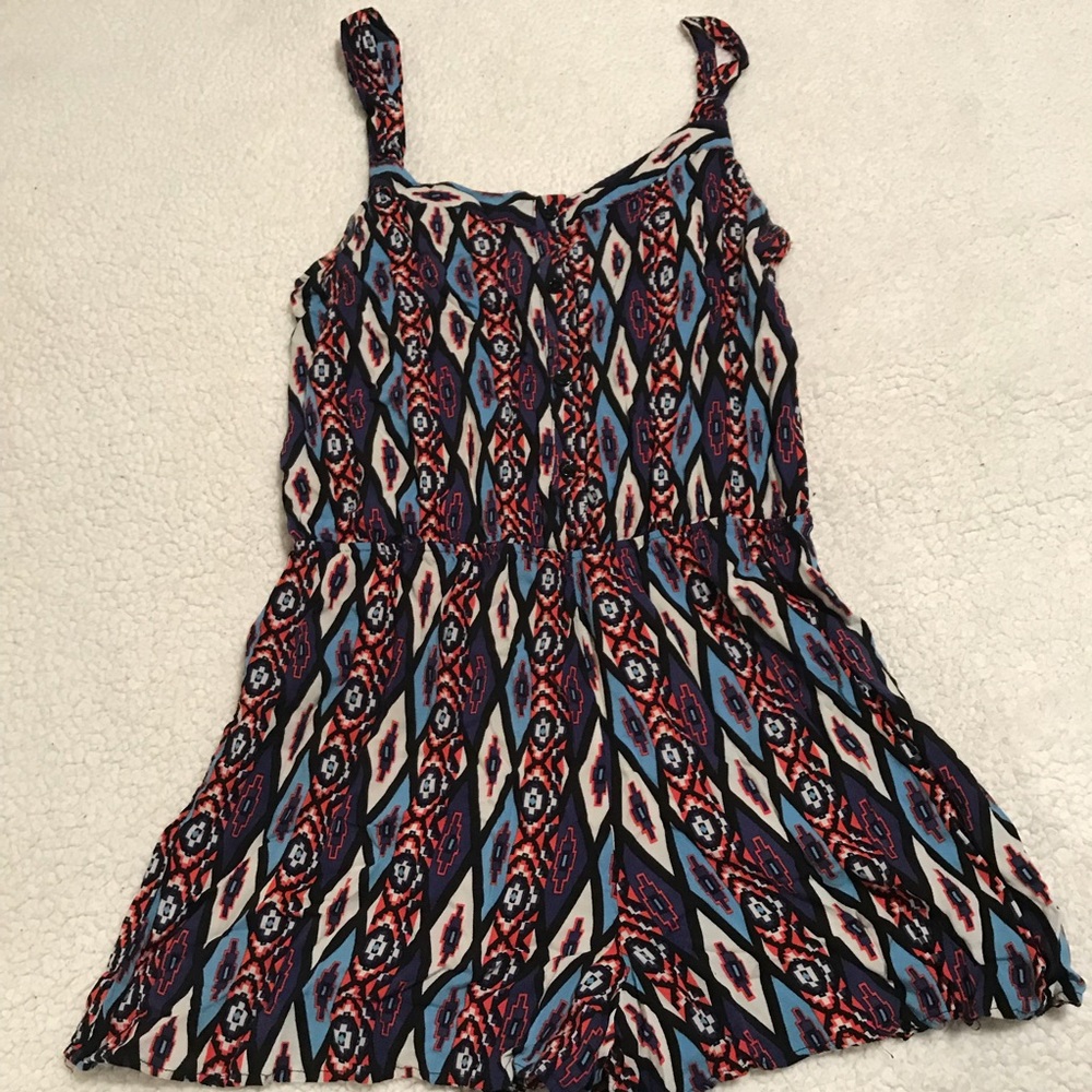 Forever 21 Patterned Romper